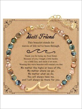 Natural Stone Stretch Bracelet Inspirational Healing Wristband Gift